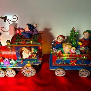 Christmas Train 20” Fiber Optic LED Continuously Changing Color Target 2008 NIB